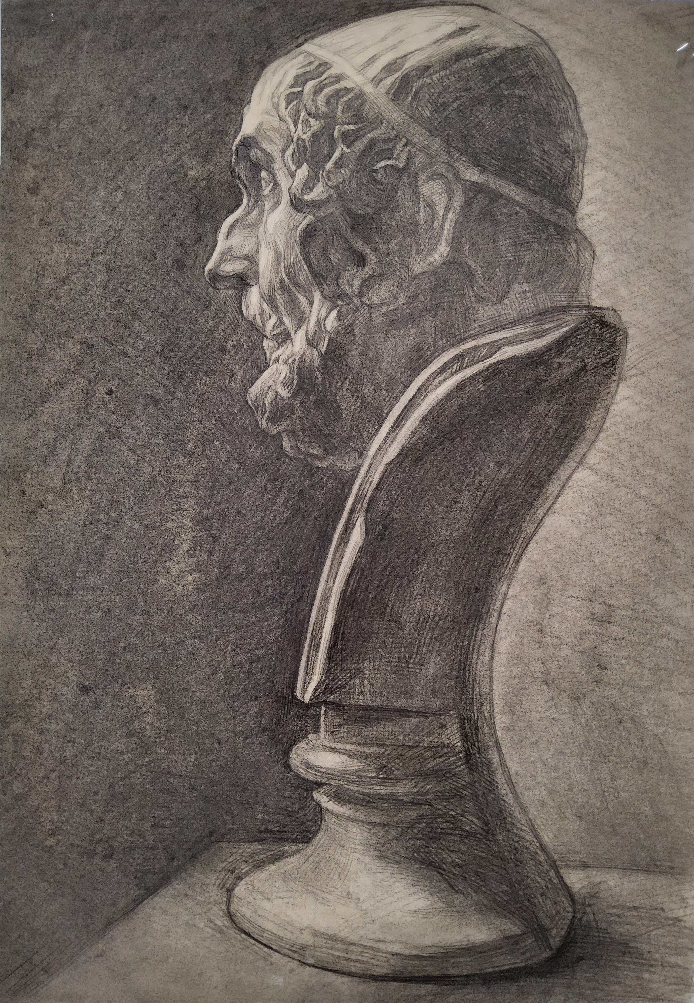 Homer Plaster Statue Sketch