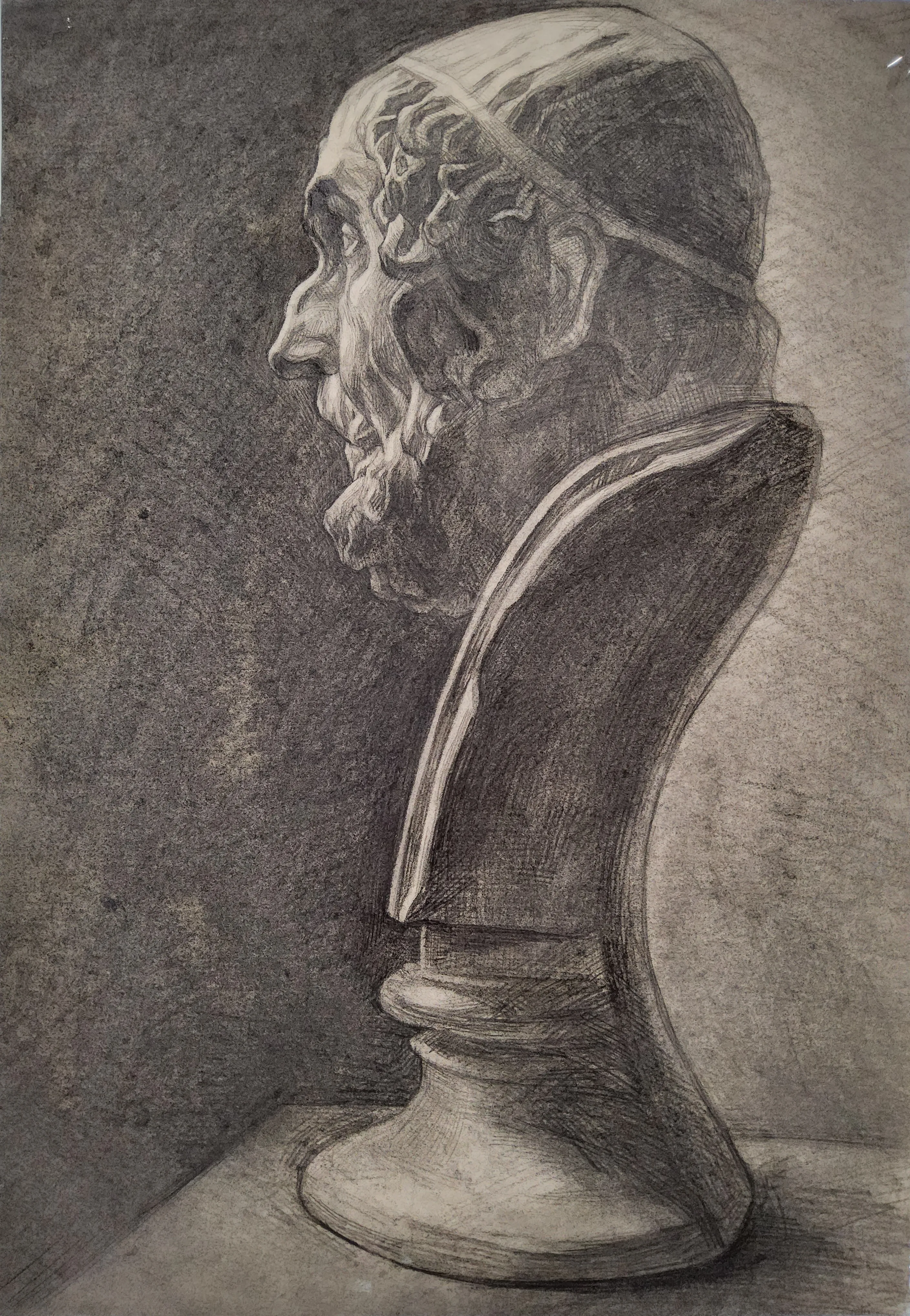 Homer Plaster Statue Sketch