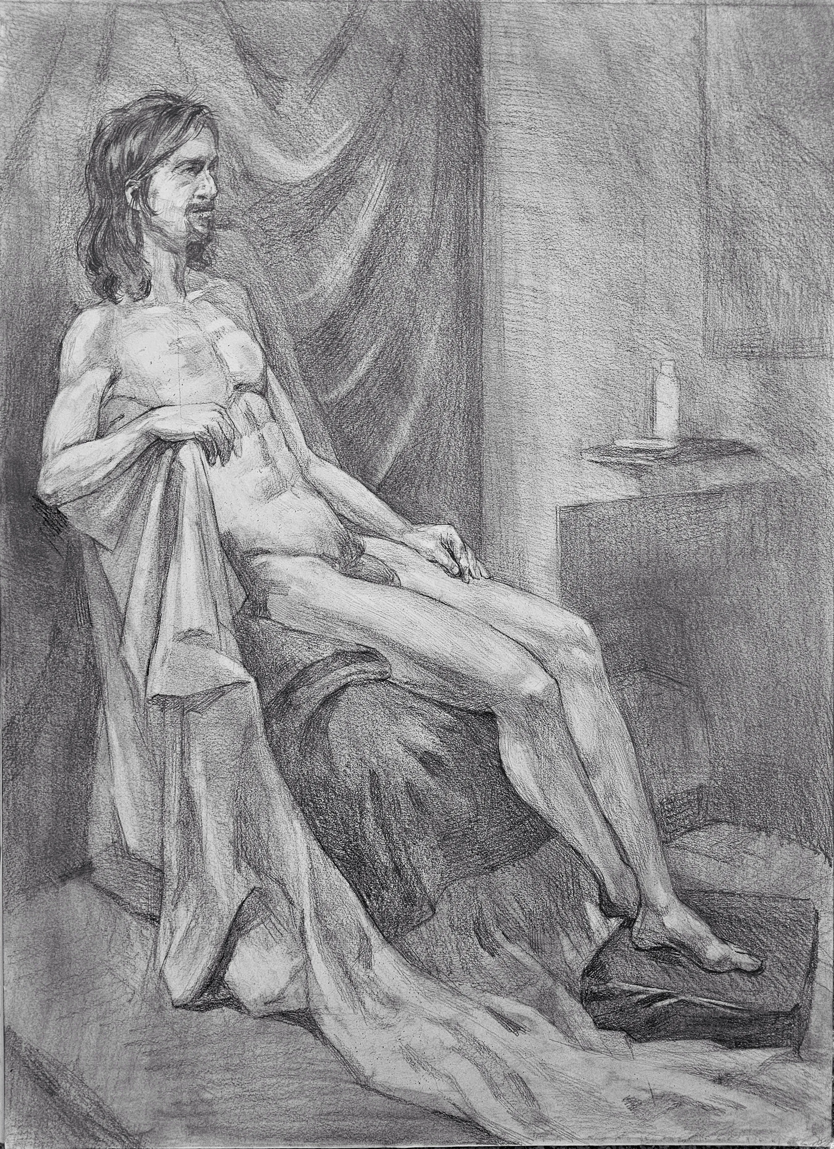 Three-hour Model Drawing